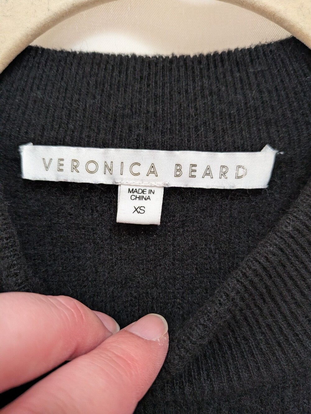 Veronica Beard 100% Cashmere Black Sleeveless Peplum Sweater Tank Top Size XS - Picture 4 of 9